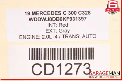 17-21 Mercedes W205 C300 C43 AMG Coupe Trunk Lid Panel Assembly OEM