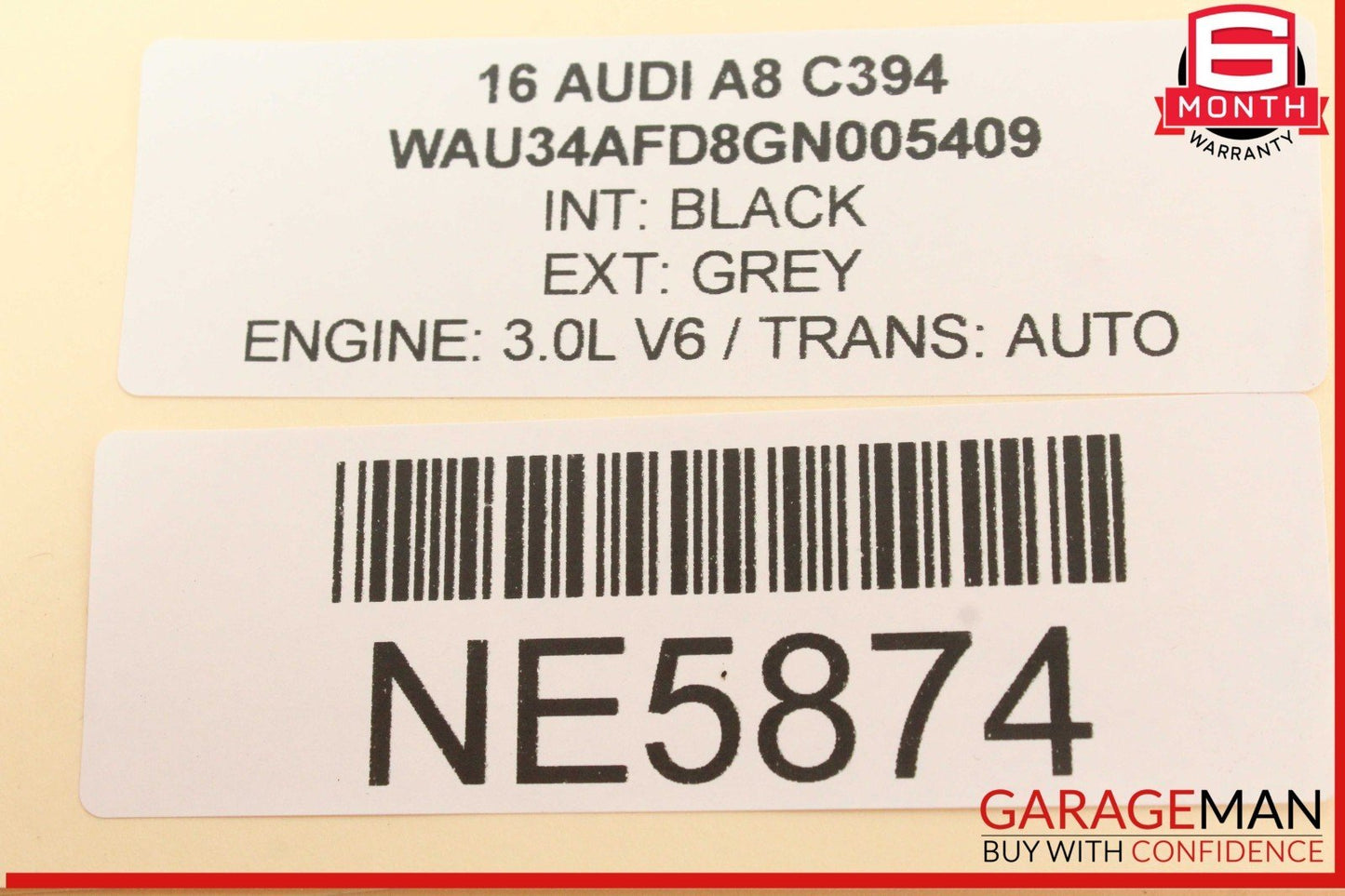 11-18 Audi A8 S8 Rear Deck Shelf Center Speaker Grille Cover 4H0035435A OEM