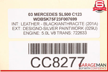 00-05 Mercedes R170 SLK320 5 Speed 5G Automatic Transmission 722.618 OEM