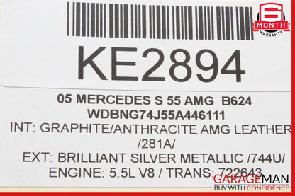 00-06 Mercedes W220 S55 Front Left Bumper Reinforcement Impact Bar Bracket OEM