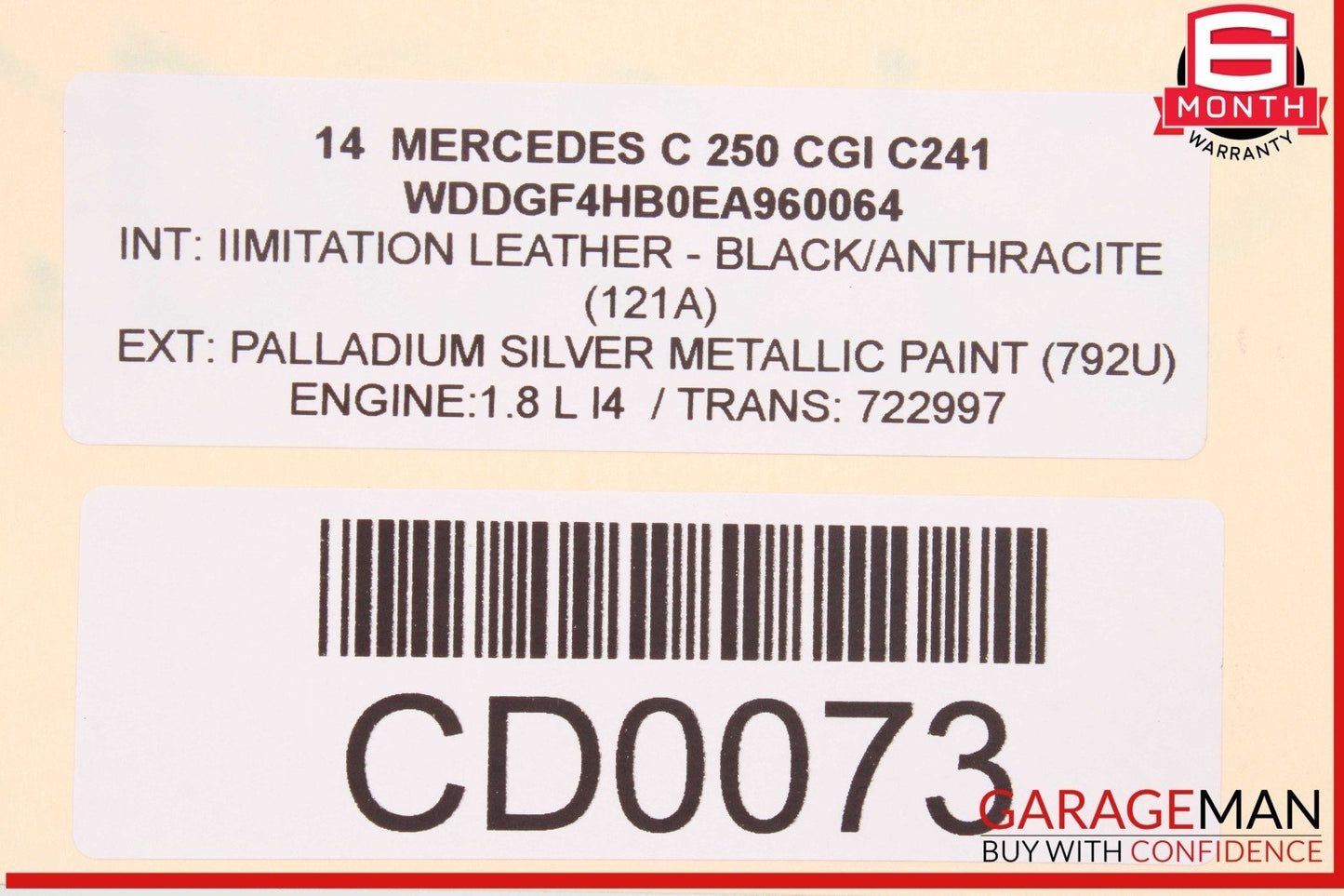 08-14 Mercedes W204 C250 E550 Engine Radiator Condenser Cooling Fan Motor Assy