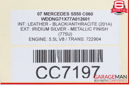 07-14 Mercedes W221 S550 S400 CL550 Front Bumper Reinforcement Impact Bar OEM