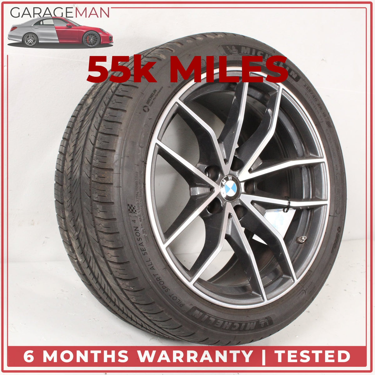 2019-2026 BMW Z4 G29 Styling 770 V-Spoke Rear Wheel Rim w/ Tire 9Jx18 ET28 OEM
