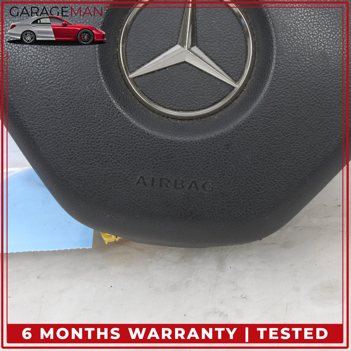 2012-2017 Mercedes W212 E400 Front Left Side Steering Wheel Airbag Black OEM