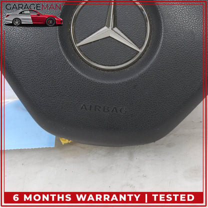 2012-2017 Mercedes W212 E400 Front Left Side Steering Wheel Airbag Black OEM