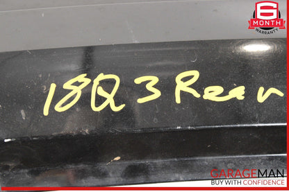 16-18 Audi Q3 Rear Bumper Cover w/ Parking PDC Sensors Black OEM