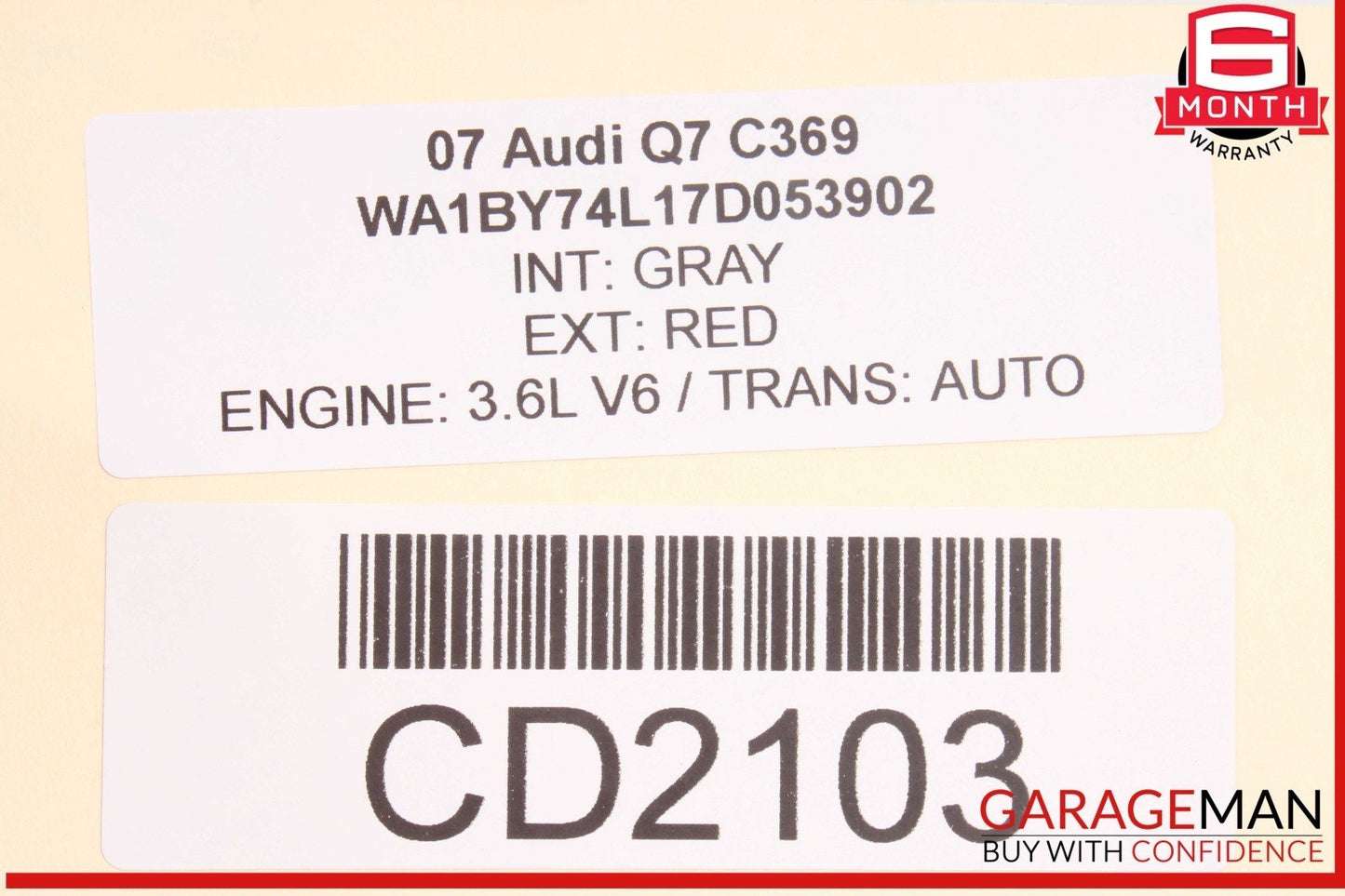 07-15 Audi Q7 3.0L Front Engine Coolant Cooling Radiator Assembly 7L6121253B OEM
