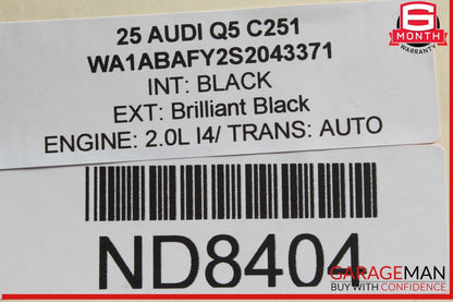 18-25 Audi Q5 AWD Drive Shaft Propeller 80A521101 OEM