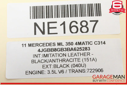 09-13 Mercedes W164 ML350 4MATIC Driver Steering Wheel w/ Paddle Shifters OEM