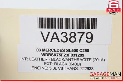 03-12 Mercedes R230 SL500 SL55 AMG SL550 Rear SAM Fuse Box Relay Module OEM