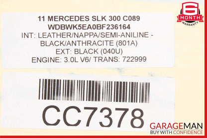 05-11 Mercedes R171 SLK300 Front Left Side Interior Door Panel Cover Assy OEM