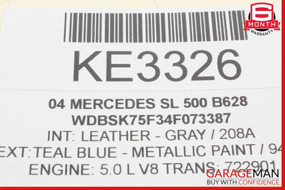 03-12 Mercedes R230 SL550 SL500 Rear Left or Right Suspension Upper Control Arm