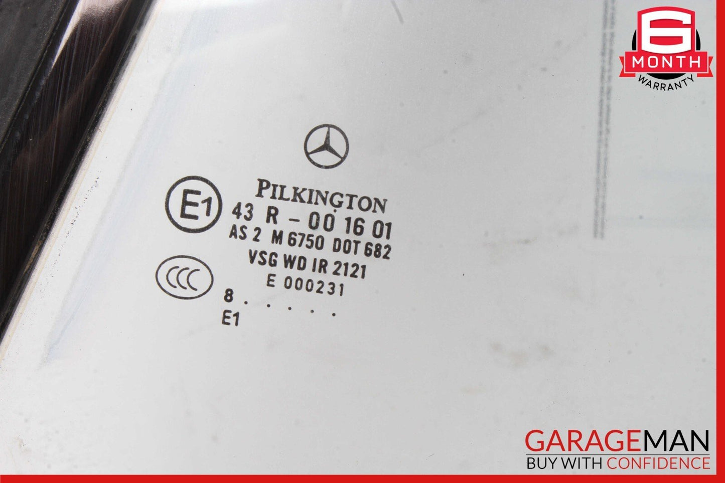 07-14 Mercedes W216 CL550 CL600 Rear Right Side Door Quarter Window Glass OEM
