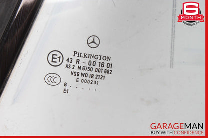 07-14 Mercedes W216 CL550 CL600 Rear Right Side Door Quarter Window Glass OEM
