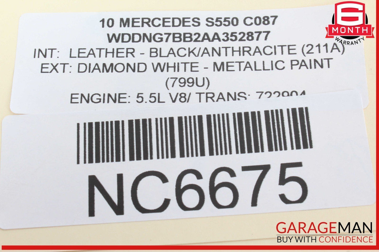 07-14 Mercedes W221 S550 S400 Rear Left & Right Side Brake Calipers Set OEM