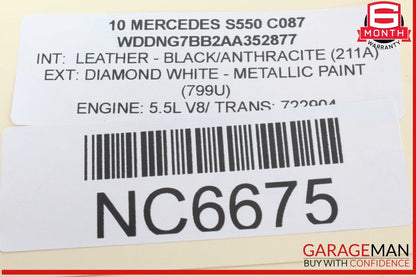 07-14 Mercedes W221 S550 S400 Rear Left & Right Side Brake Calipers Set OEM