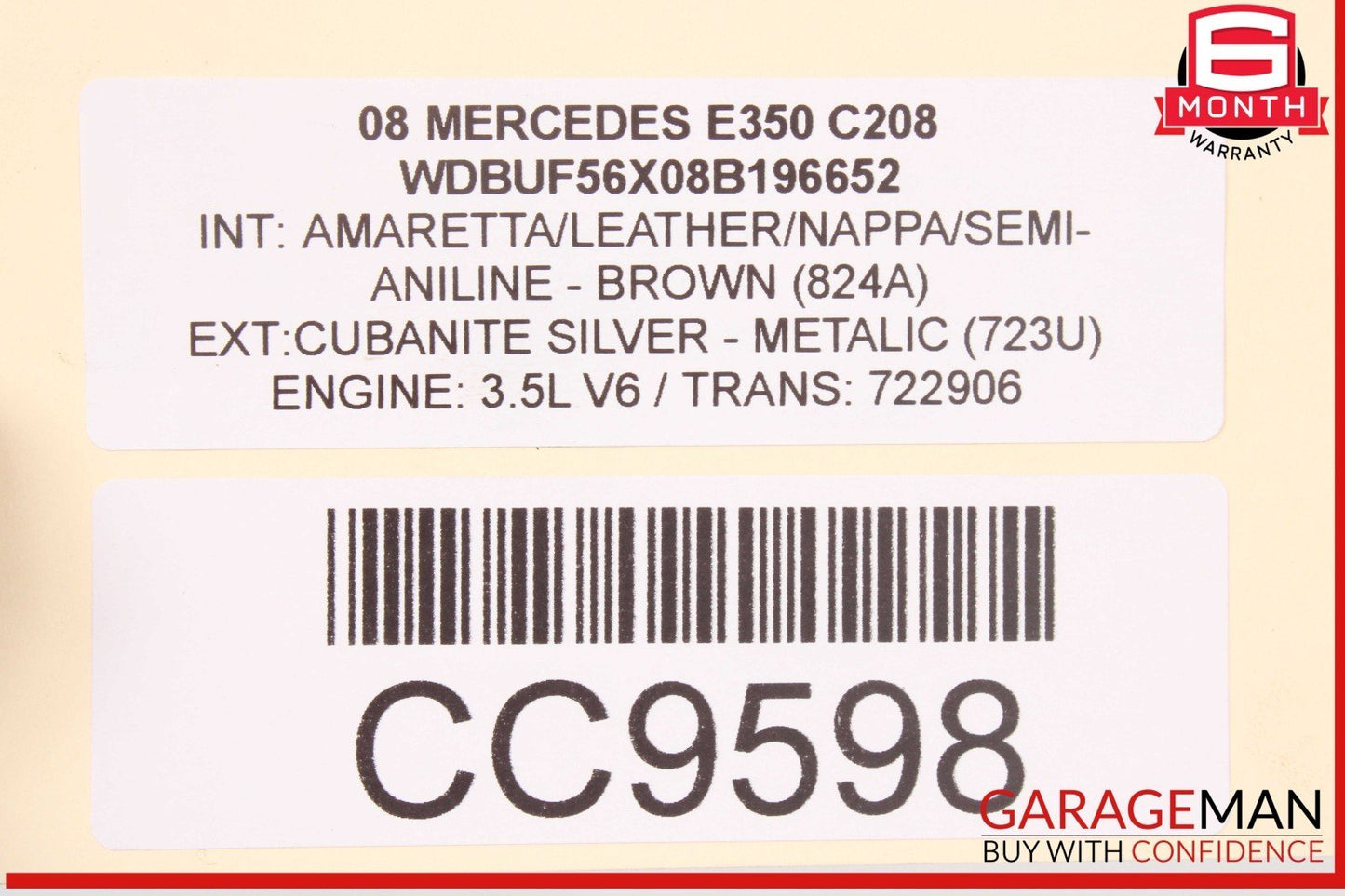 07-11 Mercedes W211 E350 CLK550 722.9 7G Automatic Transmission 722.904 RWD 157k