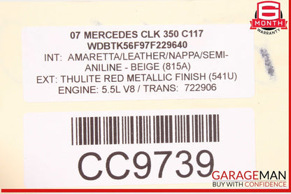 05-09 Mercedes W209 CLK350 C350 C230 Engine Radiator Cooling Fan Motor OEM