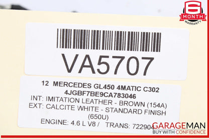 09-12 Mercedes X164 GL450 4MATIC M273 Engine Motor Wire Wiring Harness OEM