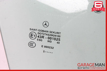 05-11 Mercedes R171 SLK350 Front Right Passenger Side Door Window Auto Glass OEM