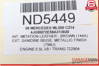 06-10 Mercedes W164 ML550 ML350 A/C Heater Climate Temperature Control Switch