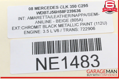 01-09 Mercedes W209 CLK350 C350 Door Sound Audio Speakers 2038205802 OEM