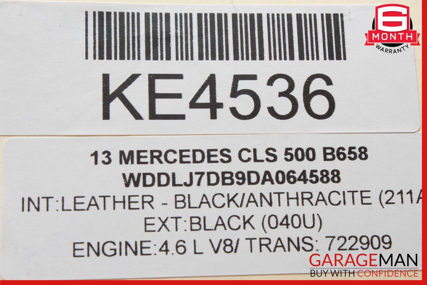 08-18 Mercedes W218 CLS550 Rear Right or Left Side Lower Thrust Control Arm OEM