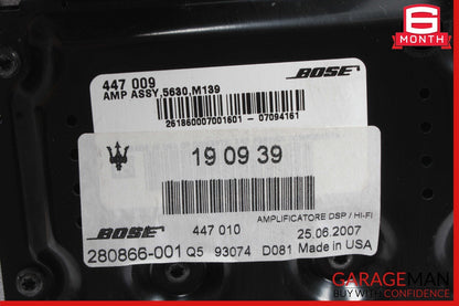 03-08 Maserati Quattroporte M139 Bose Audio Amplifier Amp 190939 OEM