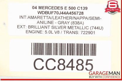03-06 Mercedes W211 E500 CLS500 Engine Cooling Radiator A/C Air Condenser Assy