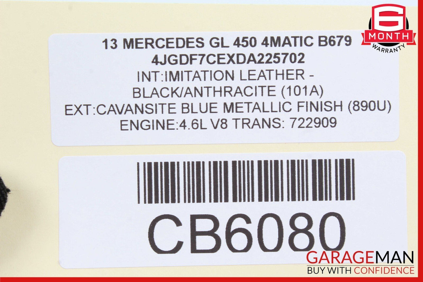 08-16 Mercedes X166 GL450 C300 Rear Left Driver Side Door Lock Latch Actuator