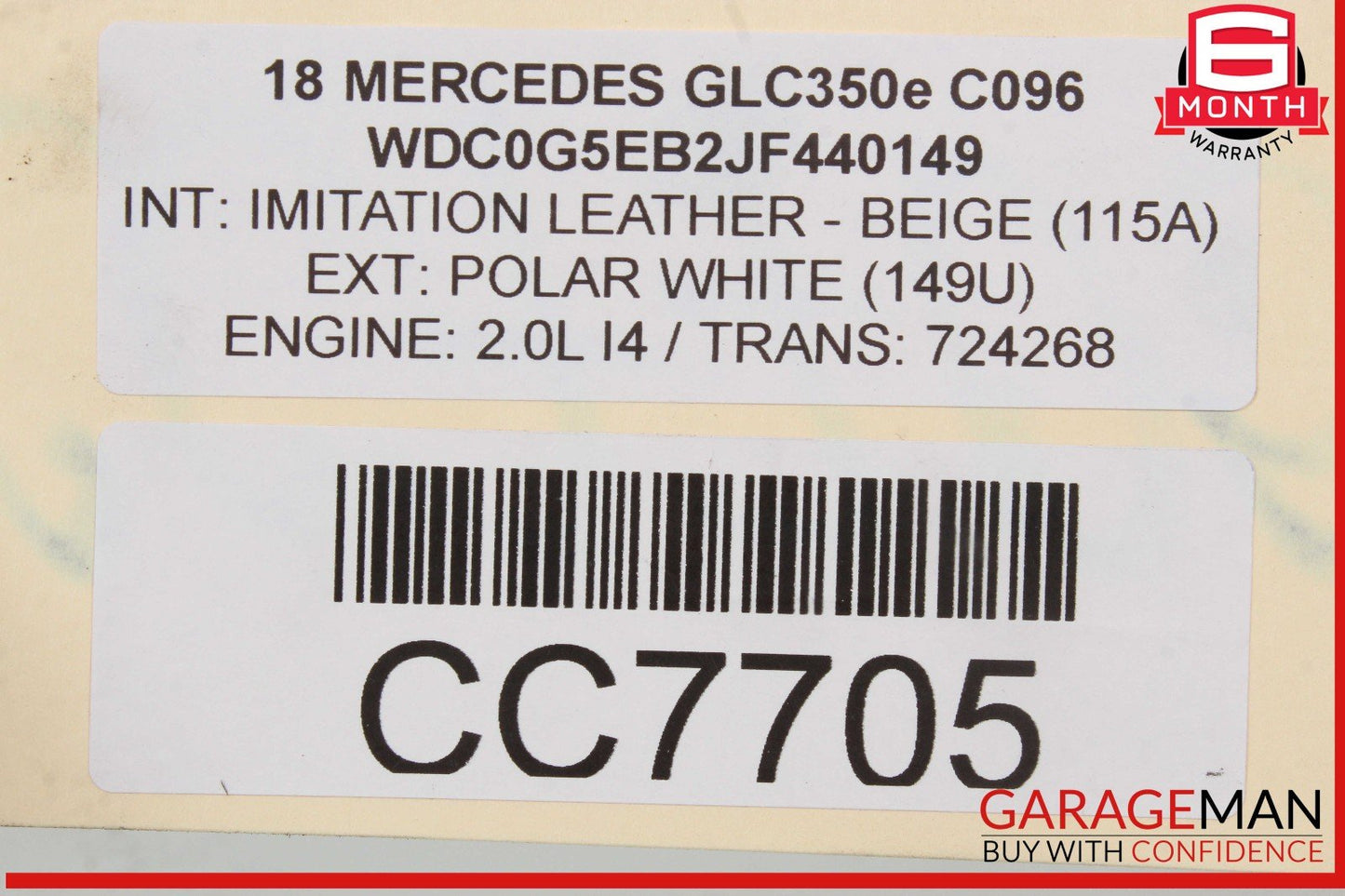16-23 Mercedes X253 GLC43 AMG Front Suspension Subframe Crossmember Cradle OEM