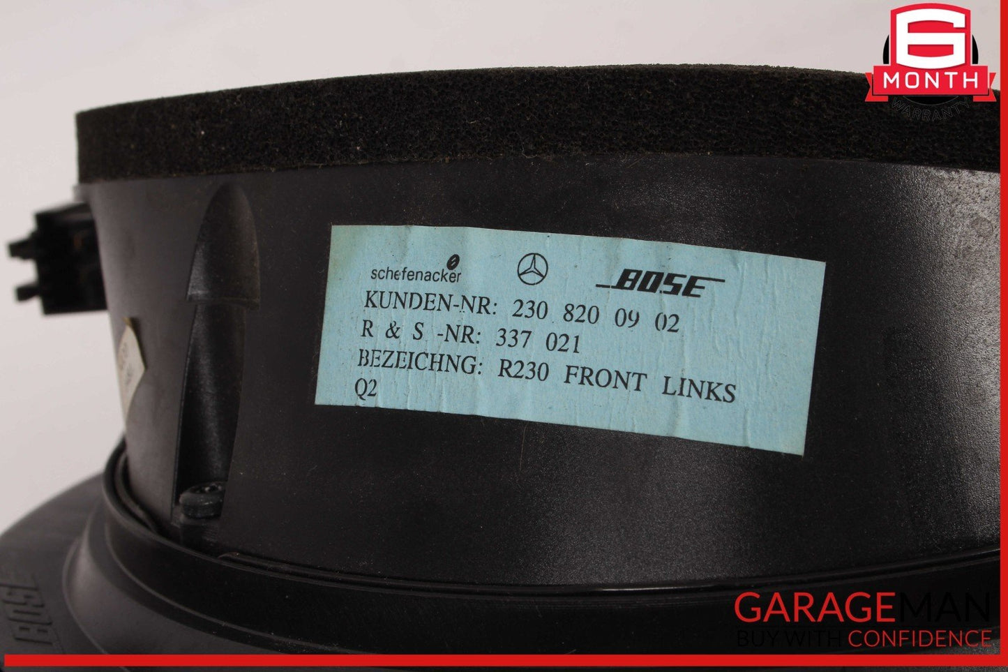 03-08 Mercedes R230 SL500 Front Left and Right Side Door Audio Speaker Bose OEM