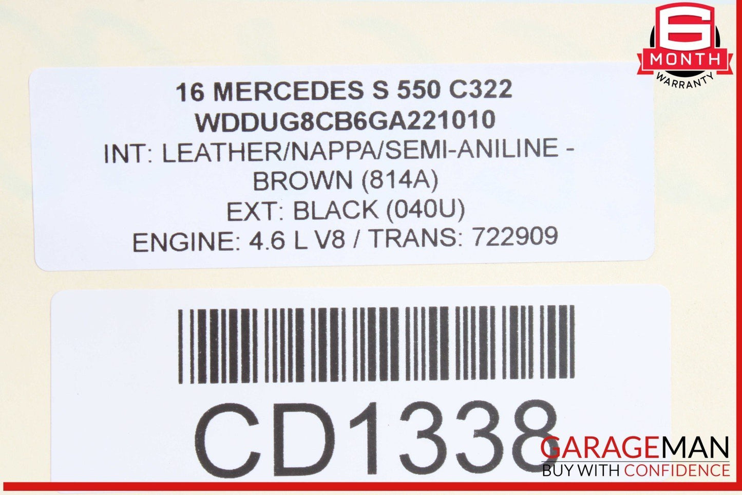 14-17 Mercedes W222 S550 Fuel Gas Tank Reservoir Assembly OEM
