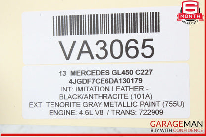 11-20 Mercedes X166 GL450 E550 S550 Left Side Engine Cylinder Head Valve Cover