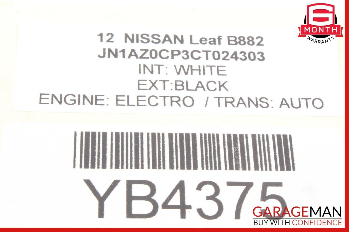11-23 Nissan Leaf Front Left & Right Side Brake Caliper Set of 2 Pc OEM