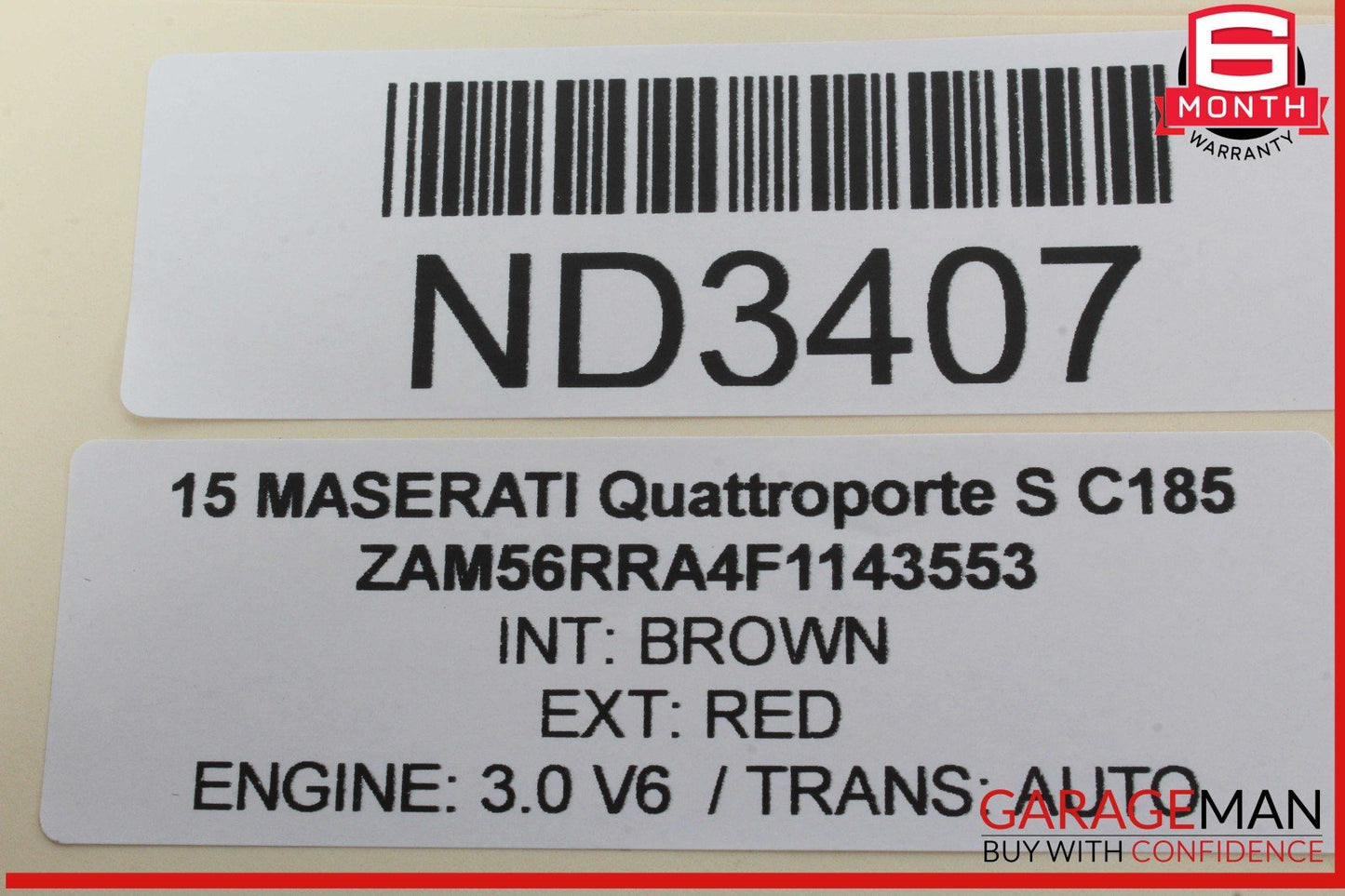 14-22 Maserati Quattroporte M156 Rear Left Side Door Window Sun Shade OEM