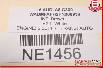 10-17 Audi A5 S5 Front Right Passenger Side Door Shell OEM