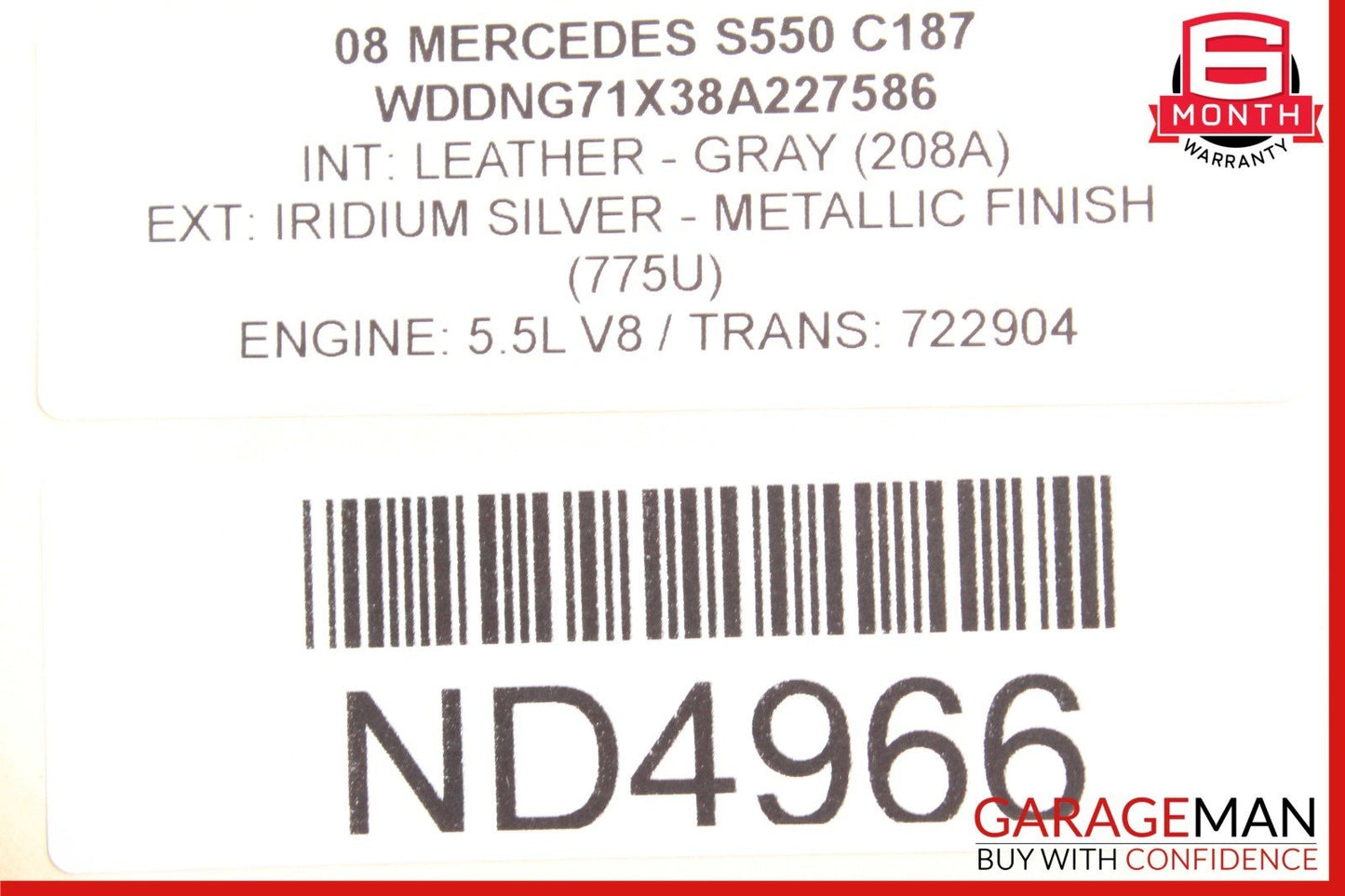 07-13 Mercedes W221 S550 S600 Rear Subframe Crossmember Cross Member Sub Frame