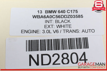 12-18 BMW 640i 650i Front or Rear Left and Right Side Door Audio Sound Speaker