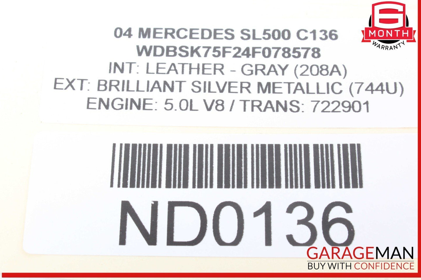 03-08 Mercedes R230 SL500 SL55 AMG BOSE Subwoofer Audio Radio Speaker OEM