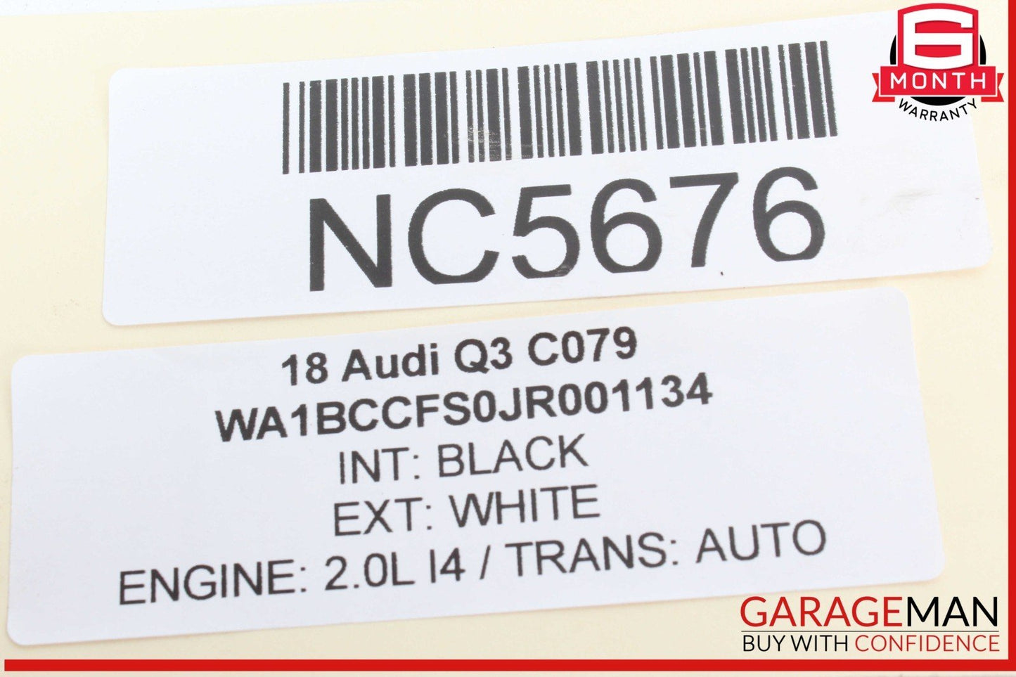 15-18 Audi Q3 Front Right & Left Side Brake Caliper Calipers 5N0615124 OEM