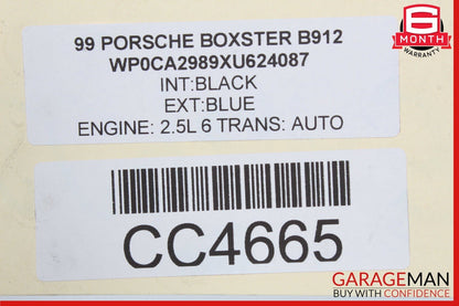97-04 Porsche Boxster 986 Rear Bumper Reinforcement Rebar Bar Heat Shield Assy