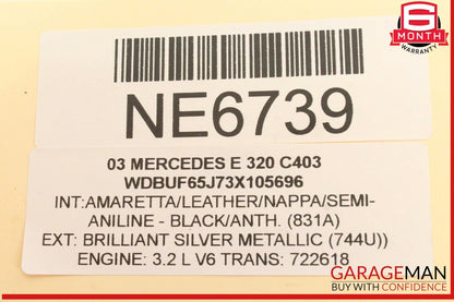 01-11 Mercedes W211 E320 CLS63 AMG Trunk Lock Latch Mechanism 1717500085 OEM