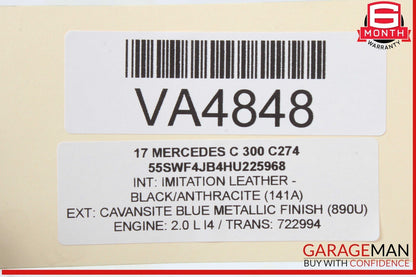 15-20 Mercedes W205 C300 RWD Rear Right Side Axle CV Half Shaft OEM