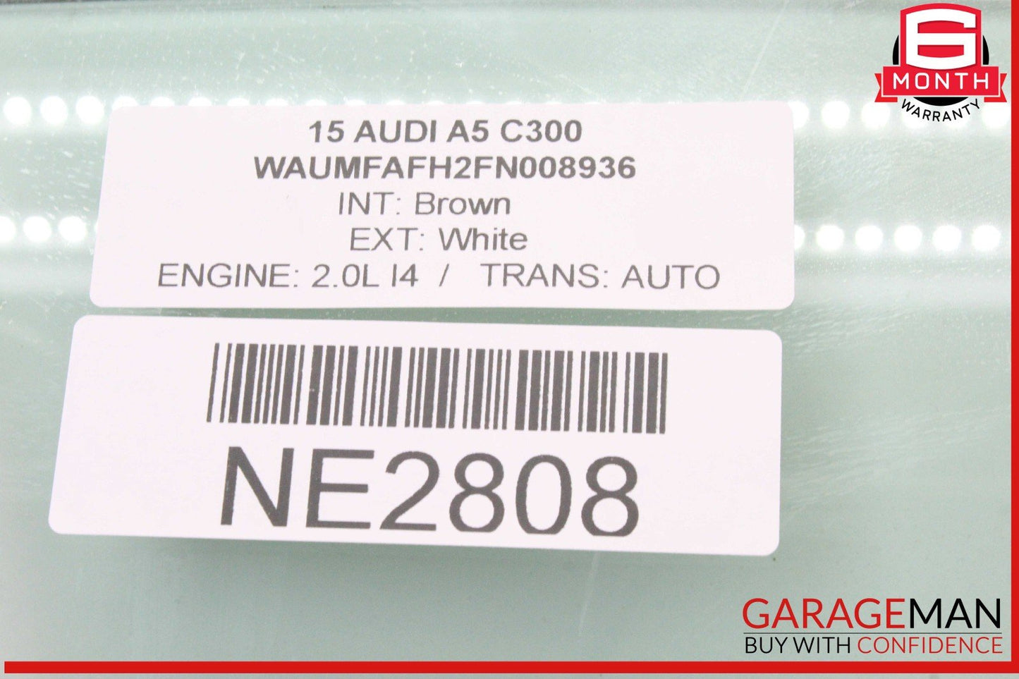 10-17 Audi A5 RS5 Convertible Front Right Door Window Glass OEM