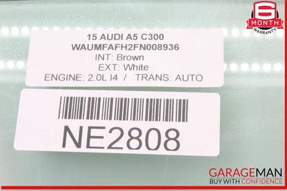 10-17 Audi A5 RS5 Convertible Front Right Door Window Glass OEM