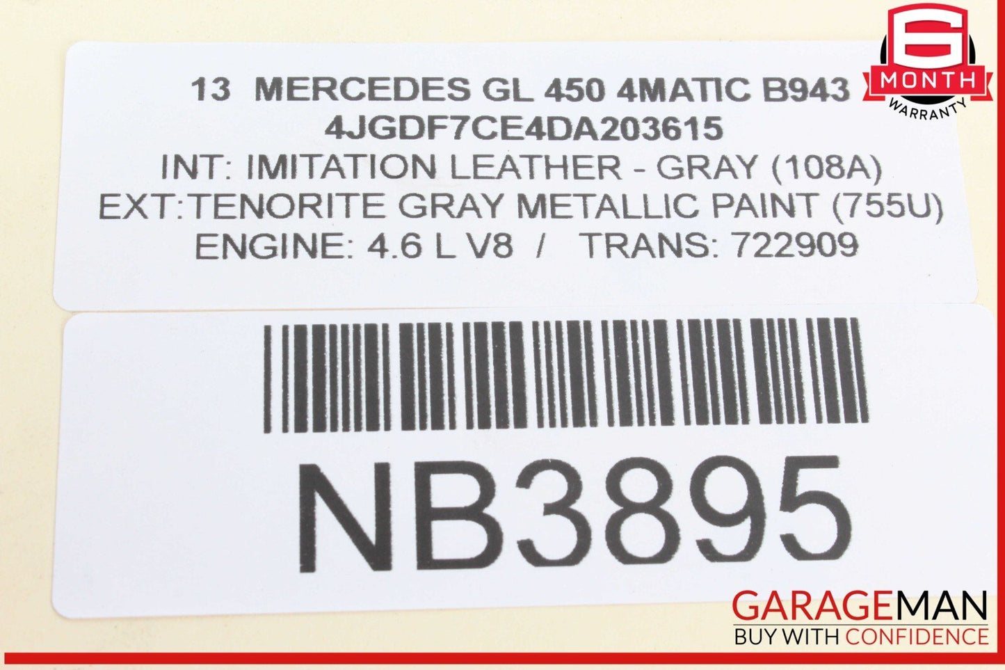 12-19 Mercedes X166 GL450 4MATIC Water Radiator A/C Conditioning Condenser OEM
