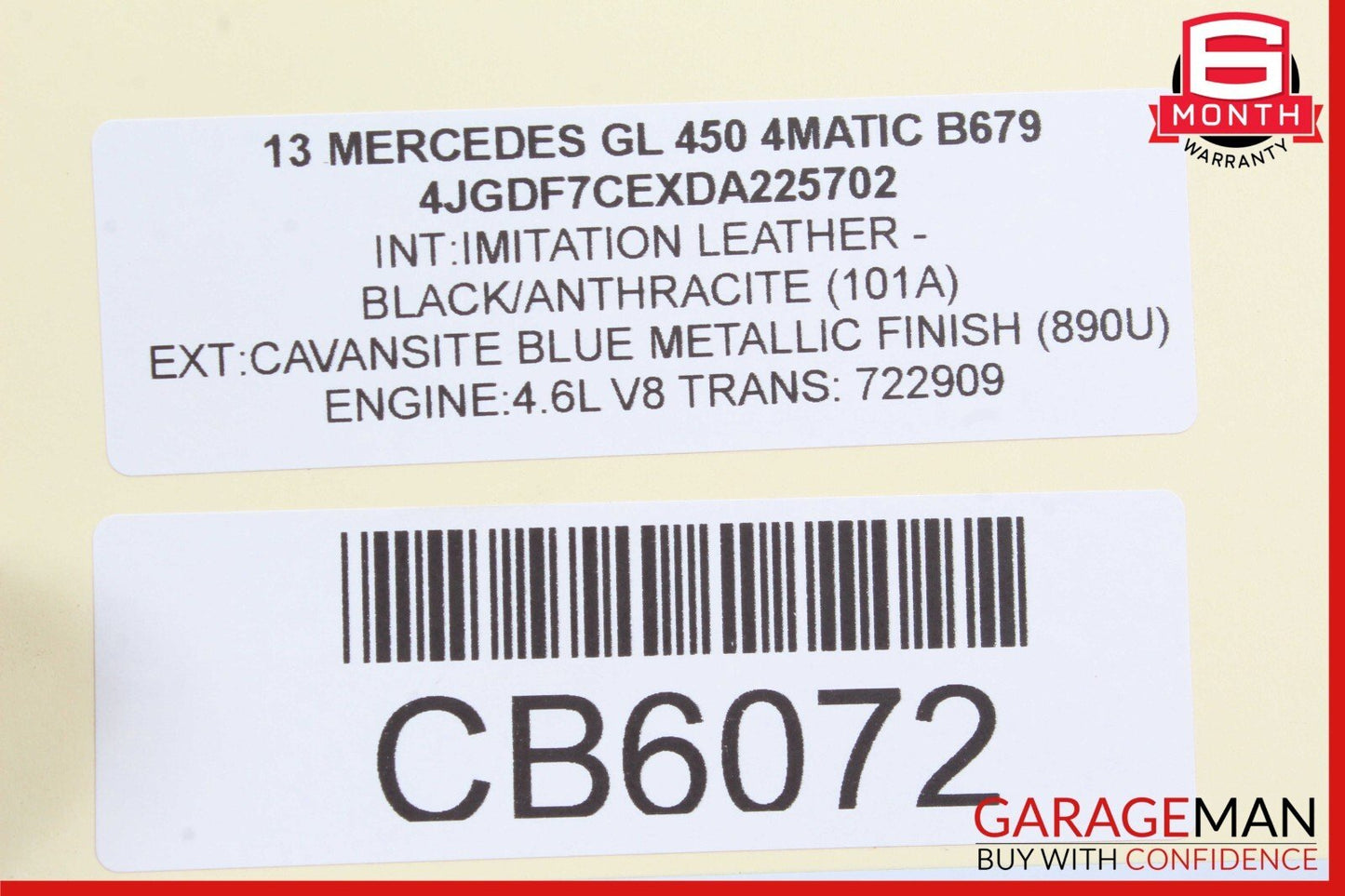 13-16 Mercedes X166 GL450 Front Right Passenger Side Door Lock Latch Actuator