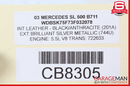 03-06 Mercedes R230 SL500 Front Right Wheel Spindle Knuckle Hub Bearing RWD