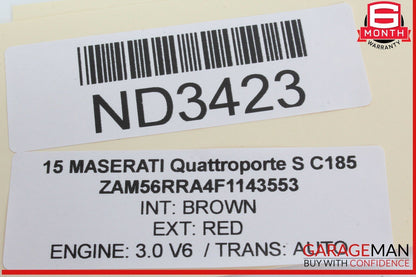 14-17 Maserati Quattroporte S BCM Body Computer Control Module Unit 68226670AA